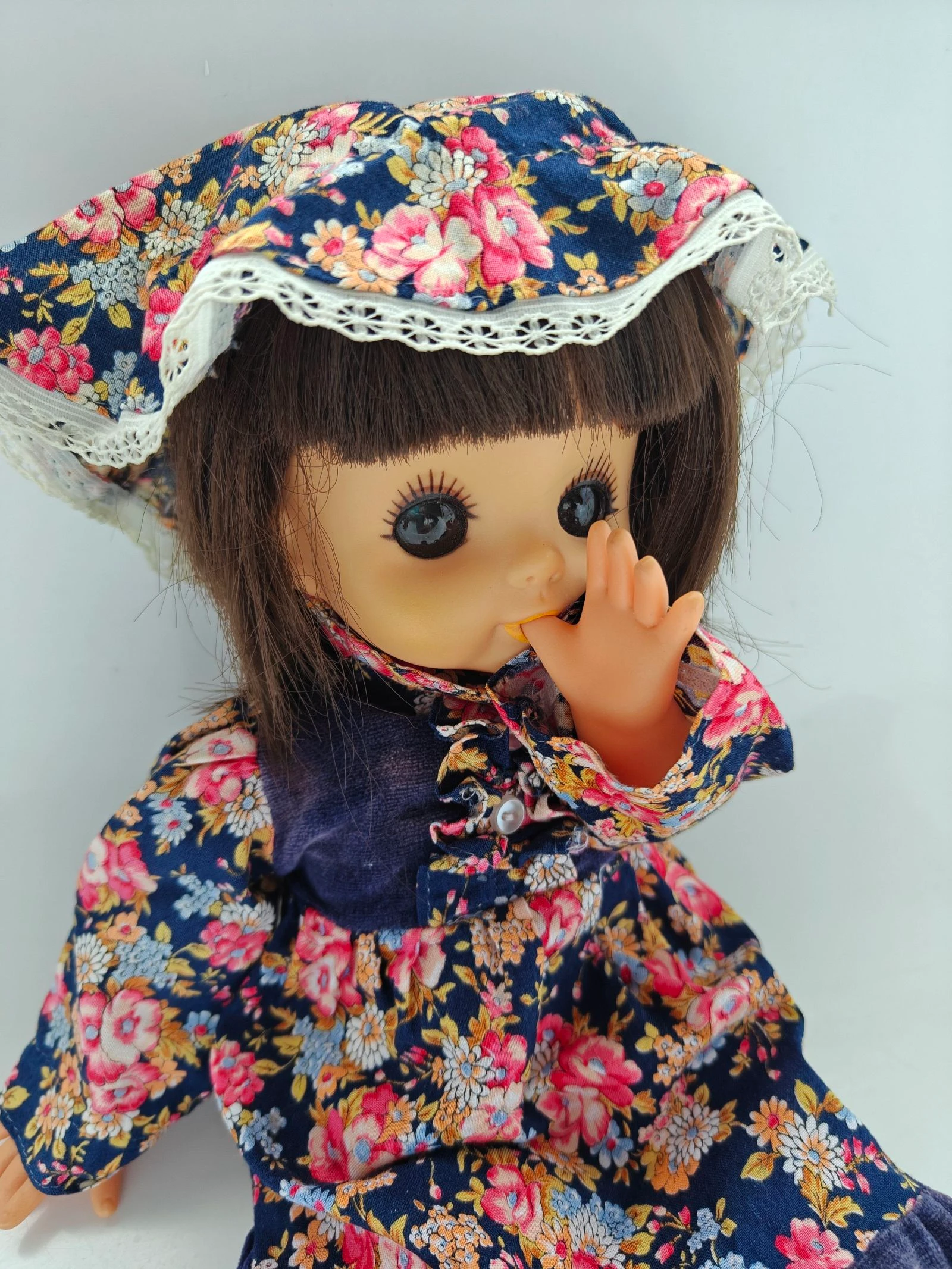 Vintage Japanse groot oog pop van circa 
37 cm – photo 6